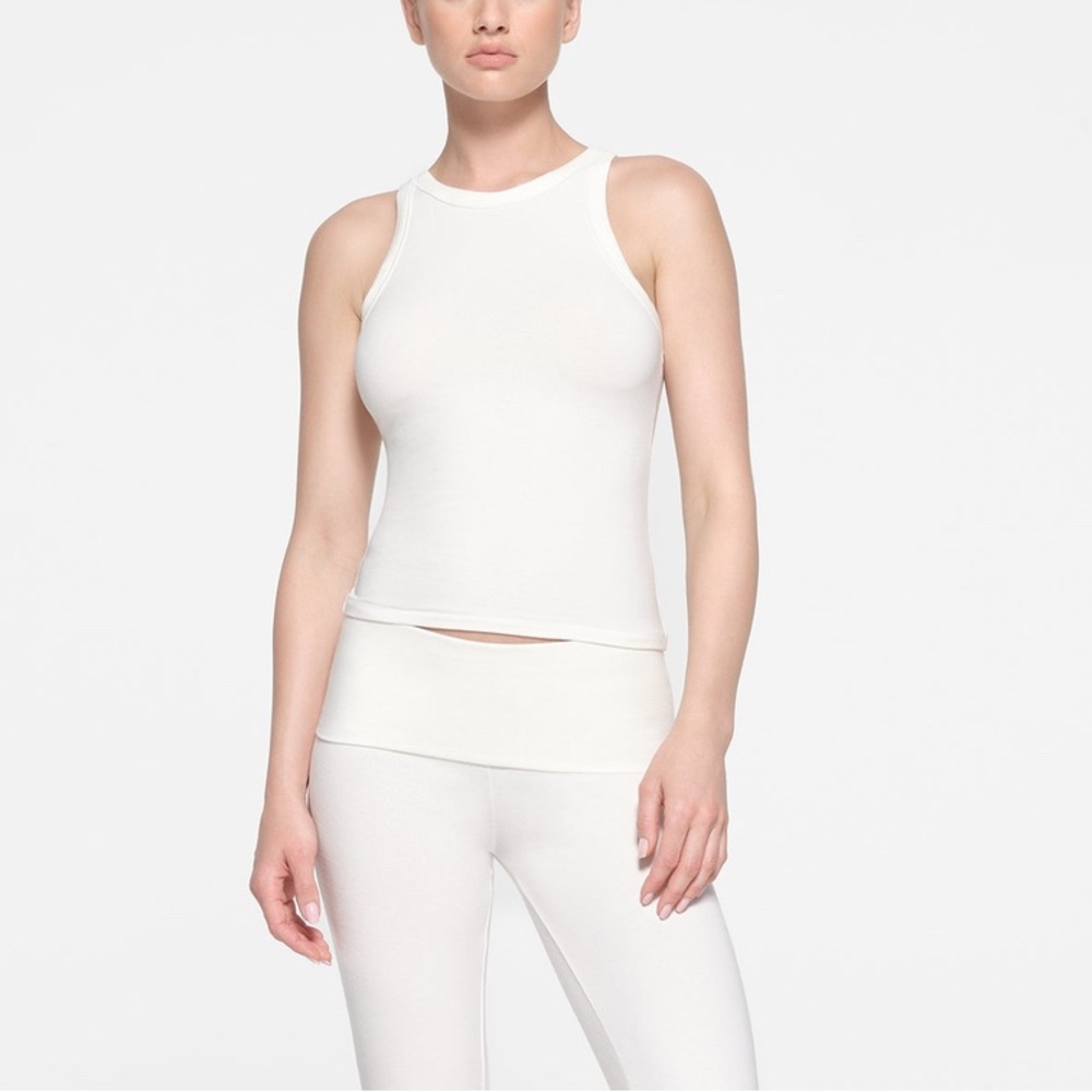 SKIMS CREW NECK TANK Cotton Jersey Tank‎ Marble Size 2X